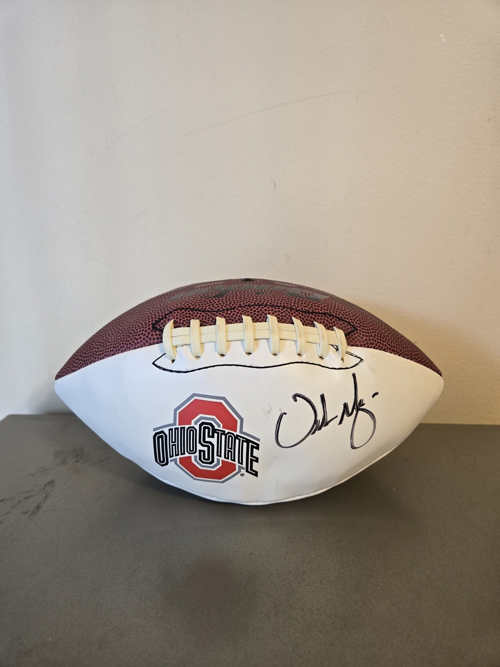 NCAA Ohio State Buckeyes Urban Meyer Autographed Football